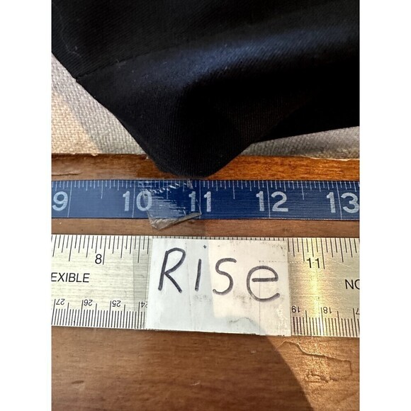 Ann Taylor Woman's Embroidered Trousers Size 8 Black Office Modern Work Minimal - Picture 10 of 16